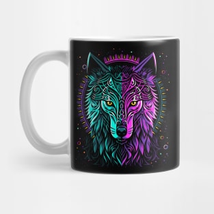 Retro wolf Mug